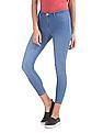 Flying Machine Women Mid Rise Cropped Jeggings