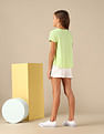 U.S. Polo Assn. Kids Girls Flock Print Relaxed Fit T-Shirt