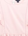 Tommy Hilfiger Kids Monogram Flutter Sleeve Dress