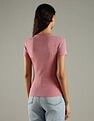 Tommy Hilfiger Solid Slim Fit Cotton T-Shirt