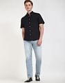 Tommy Hilfiger Solid Regular-Fit Cotton Shirt