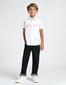 U.S. Polo Assn. Kids Boys Vertical Striped Regular Fit Shirt