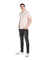 AD by Arvind Cotton Geometrical Print Polo Shirt