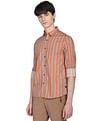 Flying Machine Vertical Stripe Cotton Shirt