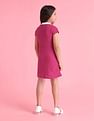 U.S. Polo Assn. Kids Girls Solid A-Line Dress
