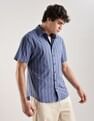 Calvin Klein Jeans Striped Regular-Fit Poplin Woven Shirt