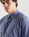 Calvin Klein Jeans Striped Regular-Fit Poplin Woven Shirt
