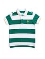 U.S. Polo Assn. Kids Boys Vertical Striped Regular Polo Shirt