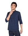 Flying Machine Geometric Print Cotton Shirt