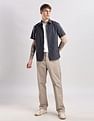 Calvin Klein Jeans Solid Regular Fit Plain Woven Shirt