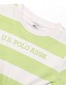 U.S. Polo Assn. Kids Girls Striped Fit And Flare Dress