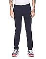 Tommy Hilfiger Men Navy Mid Rise Bleeker Slim Fit Casual Knit Pants