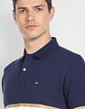 Arrow Sports Horizontal Stripe Cotton Polo Shirt