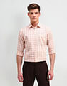 Arrow Slim Fit Windowpane Checked Shirt