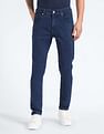 Flying Machine Slash Slim Tapered Fit Mid Rise Jeans