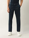 Arrow Sport Regular Fit Solid Mid Rise Trousers