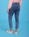 Flying Machine Women High Rise Acid Wash Slim Fit Jeans