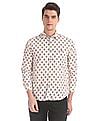 U.S. Polo Assn. Denim Co. White Slim Fit Printed Shirt