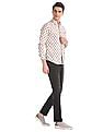 U.S. Polo Assn. Denim Co. White Slim Fit Printed Shirt
