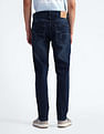Flying Machine Mid Rise Slash Slim Tapered Jeans