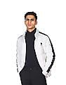 U.S. Polo Assn. Men White High Neck Solid Quilted Jacket