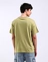 Flying Machine Abstract Print Relaxed Fit T-Shirt
