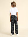 U.S. Polo Assn. Kids Boys Camouflage Printed Regular Fit Cargos