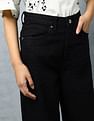 Flying Machine Women High Rise Wide Leg Jeans