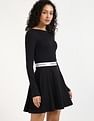 Tommy Hilfiger Cotton Boat Neck Skater Dress