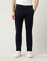 Arrow Sport Mid Rise Slim Fit Solid Trousers