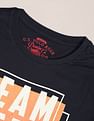 U.S. Polo Assn. Men Navy Brand Printed Cotton T-Shirt