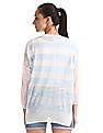 U.S. Polo Assn. Women Ribbed Neck Stripe Boxy Top