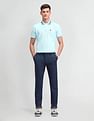 Arrow Sport Self-Design Slim Fit Trousers