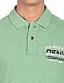U.S. Polo Assn. Denim Co. Short Sleeve Heathered Polo Shirt