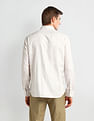 Arrow Textured Pattern Slim Fit Shirt