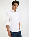 Calvin Klein Tonal Stretch Slim Fit Dobby Shirt