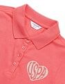 U.S. Polo Assn. Kids Girls Glitter Relaxed Fit Polo Shirt