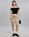 Tommy Hilfiger Regular-Fit Cotton Off-Shoulder Neck Crop Tops