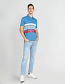 Arrow Sports Horizontal Stripe Cotton Polo Shirt