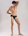 Calvin Klein Underwear Mid Rise Solid Black Briefs