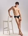 Calvin Klein Underwear Mid Rise Solid Black Briefs