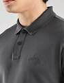 Calvin Klein Jeans Solid Regular-Fit Cotton Polo T-Shirt