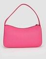 Tommy Hilfiger Solid Pink PU Hand Bags