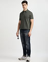 Tommy Hilfiger Slim Fit Heathered Polo Shirt
