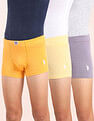 USPA Innerwear Boys Cotton Spandex Solid Trunks - Pack Of 3