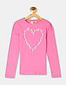 GAP Girls Pink Long Sleeve Graphic T-Shirt