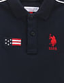 U.S. Polo Assn. Kids Boys Contrast Piping Polo Shirt