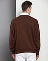 Calvin Klein Shirt Collar Panelled Sweatshirt