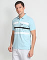 Arrow Sports Horizontal Stripe Cotton Polo Shirt