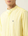 Arrow Sport Textured Regular Fit Mandarin Shirt